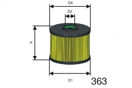 Фільтр палива MISFAT F128