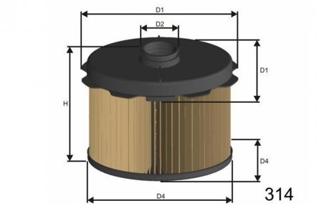 Фильтр топлива MISFAT FM646