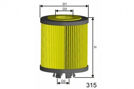 Фильтр масла MISFAT L017 (фото 1)