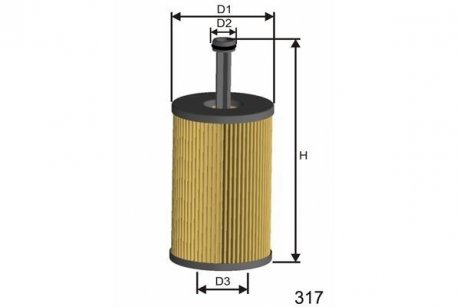 Фильтр масла MISFAT L105 (фото 1)