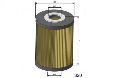 Фільтр масляний MISFAT L111