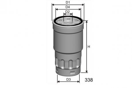 Фільтр паливний MISFAT M413