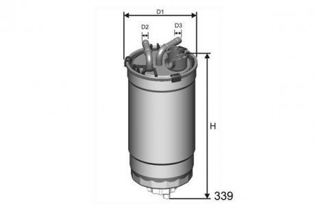 Фільтр паливний VW/Skoda/Seat 1.4 TDI /1.9 SDI/TDI 09 MISFAT M428