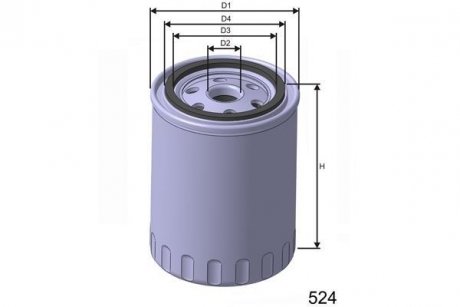 Фільтр масла MISFAT Z143