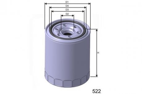 Фильтр масла MISFAT Z243 (фото 1)