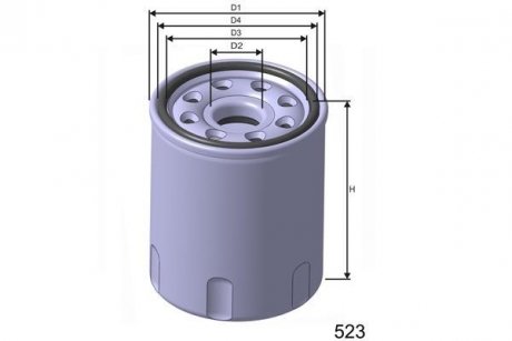 Фільтр масла Toyota Avensis, Camry, Carina, Corolla, Yaris 1.0/1.3/1.5/1.6 16V 03-/Geely CK,MK MISFAT Z263