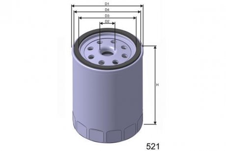 Фільтр масла MISFAT Z438