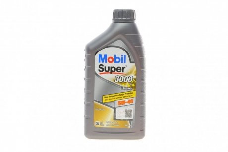 Олива моторна SUPER 3000 Х 1 DIESEL 5W40 / 1л MOBIL 152573