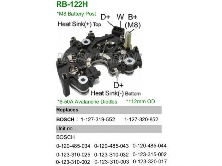 Діодний міст MOBILETRON RB122H