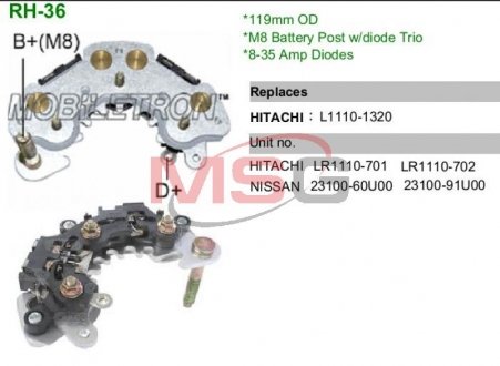 Діодний міст MOBILETRON RH-36