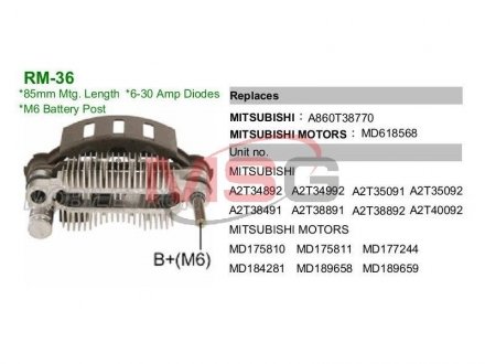 Діодний міст MOBILETRON RM36