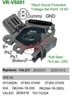 Регулятор напруги генератора MOBILETRON VR-V5001