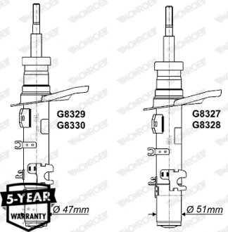 Амортизатор подвески MONROE G8327