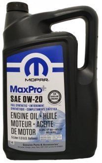 Масло моторное Chrysler MaxPro 0W-20, 5 л Mopar 68218951AC