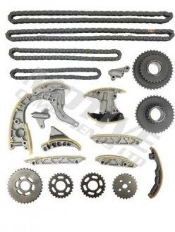 Комплект ланцюга ГРМ Audi A4/A6/A8/Q7/VW Touareg 2.7D/3.0D 03-11 (ланцюг + елементи) (симплекс) MOTIVE TCK247