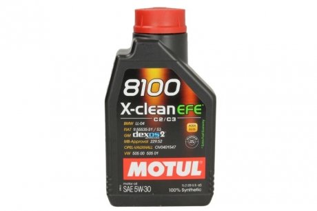 Масло моторное 8100 X-clean EFE 5W-30 (1 л) MOTUL 814001