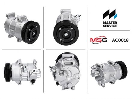 Компресор кондиціонера новий TOYOTA AURIS (E15) 07-12,AVENSIS (T25) 03-08,COROLLA (E120) 01-07,COROLLA (E150) 07-13 MSG AC0018