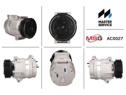Компресор кондиціонера новий RENAULT AVANTIME (DE0) 01-03; NISSAN INTERSTAR (X70) 02-; OPEL MOVANO A (F9) 00- MSG AC0027