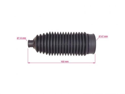 Пильовик рульової рейки AUDI A3 97-03,SEAT LEON 99-05, SEAT TOLEDO 99-09, SKODA OCTAVIA 97-09, VW Bora MSG AU209DUSTER
