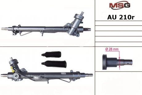 Кермова рейка с ГУР восстановленная AUDI A4 (8D2, B5) 1994-2000,SKODA SUPERB 2001-2008, /EMMETEC (MS GROUP) MSG AU 210R