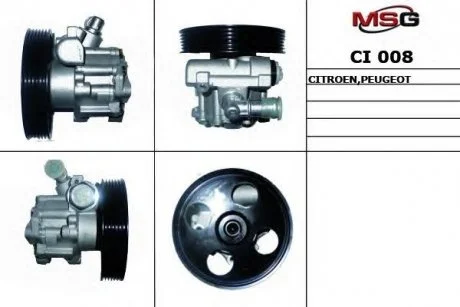 Фото насос кермового мех-му Citroen C5 01-04,C5 04-,C5 Break 01-04,C5 Break 04-Fiat Scudo 07- MSG CI 008 Насос кермового мех-му Citroen C5 01-04,C5 04-,C5 Break 01-04,C5 Break 04-Fiat Scudo 07- MSG CI 008