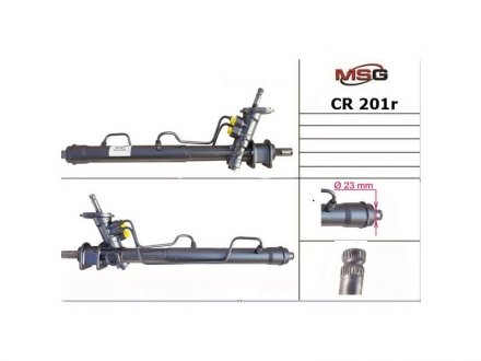 Рулевая рейка (с ГУР) Chevrolet Aveo (T250 / T255) 05- Kalos 03- MSG CR201R
