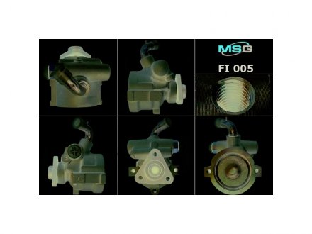 Насос гідропідсилювача Alfa Romeo 147 00-/ 156 97-02/ 156 02-05/ 166 98-07/ Fiat Brava 95-01/ Bravo 95-01/ Doblo 00-05/ 05-/Linea 07-/ Multipla 98-/ Palio 02-04/ Siena 97-02/ Siena 02- MSG FI 005