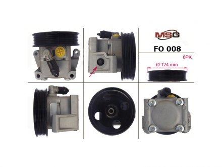 Насос ГПК новий FORD FOCUS (DAW, DBW) 98-04,FOCUS седан (DFW) 99-04,FOCUS универсал (DNW) 99-04 MSG FO008