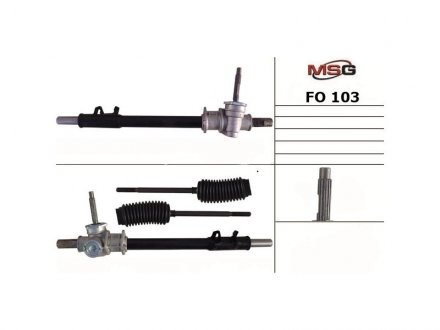 Кермова рейка без Г/П Ford Escort III, 80-90, Orion 83-90 MSG FO 103