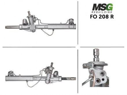 Рульова рейка з ГПК відновлена FORD FOCUS I (DAW, DBW) 98-04; FORD TRANSIT CONNECT (P65_, P70_, P80_) 02-13 MSG FO208R