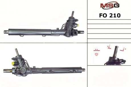 Рульова рейка з ГПК FORD GALAXY (WGR) 95-00;SEAT ALHAMBRA (7V8, 7V9) 96-00 MSG FO210