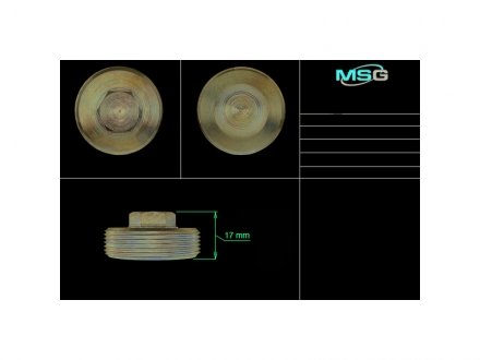 Гайка бокового підтиску ГПК FORD S-MAX 2006-,FORD Galaxy 2006-,FORD Mondeo IV 2007- MSG FO228NUTS