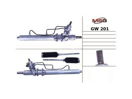 Рульова рейка з ГПК OPEL FRONTERA B 1998-2002;GREAT WALL HOVER 2005-2008 MSG GW201