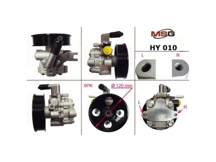 Насос ГУР новий HYUNDAI TUCSON 04-10KIA CERATO 04-,SPORTAGE 04- MSG HY010