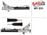 Рульова рейка з ГПК нова HYUNDAI H-1 CARGO (TQ) 2008-, H-1 TRAVEL (TQ) 2008- MSG HY231 (фото 1)