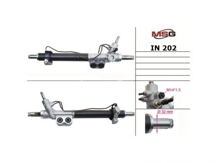 Рульова рейка з ГПК нова INFINITY QX 56 04-,NISSAN ARMADA 03-,TITAN 03-, PATHFINDER 05- MSG IN202