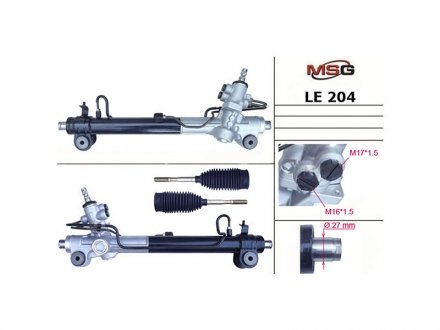 Рульова рейка з ГПК LEXUS RX 03-07,TOYOTA HIGHLANDER 03-07 MSG LE204