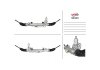 Рульова рейка з ГПК MERCEDES-BENZ C-CLASS (W203) 00-07, CLK (C209) 02-09, CLK CABRIO (A209) 03-10 MSG ME204 (фото 1)