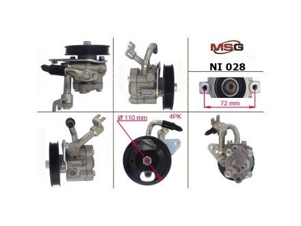 Насос г/п керма Nissan Murano I 3.5 08.03-09.08 MSG NI 028