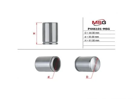 Поршень суппорта IVECO DAILY II c бортовой платформой/ходовая часть 90-99 MSG P446101MSG