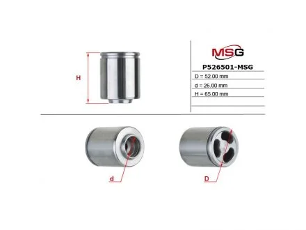 Поршень суппорта IVECO DAILY III c бортовой платформой/ходовая часть 99-06,DAILY III фургон/универса /EMMETEC (MS GROUP) MSG P526501-MSG