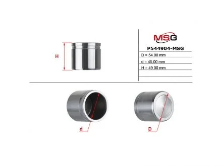 Фото поршень суппорта CHEVROLET NUBIRA седан 05-.DAEWOO LACETTI Наклонная задняя часть (KLAN) 04- MSG P544904MSG Поршень суппорта CHEVROLET NUBIRA седан 05-.DAEWOO LACETTI Наклонная задняя часть (KLAN) 04- MSG P544904MSG