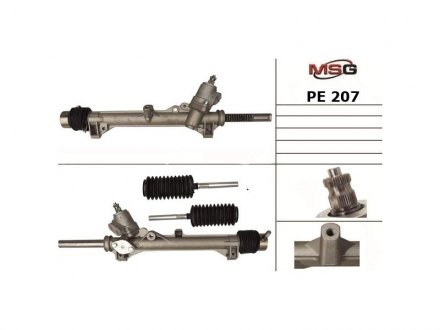 Рульова рейка з ГПК нова PEUGEOT 405 1987-1993 MSG PE207