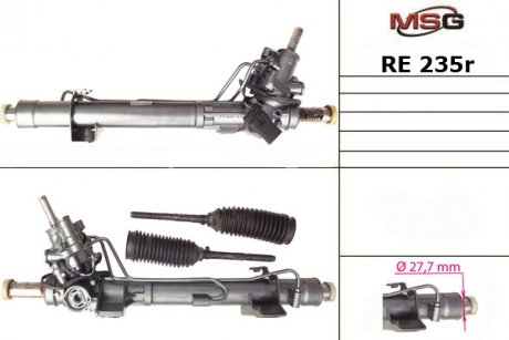 Рульова рейка з ГПК відновлена RENAULT LAGUNA 01-07 MSG RE235R (фото 1)