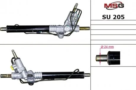 Кермова рейка с ГУР новая SUBARU Impreza G12 2007-,SUBARU Legacy B13 2003-2009 /EMMETEC (MS GROUP) MSG SU205
