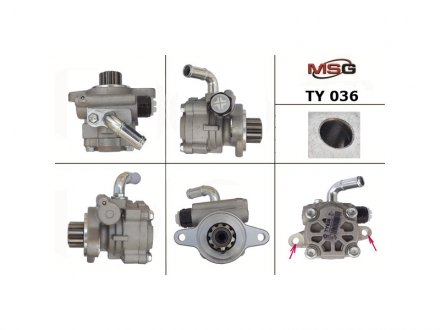 Насос ГПК новий TOYOTA HILUX 05-,HILUX III пикап 05-,LAND CRUISER 02-10,LAND CRUISER PRADO 02-10 MSG TY036