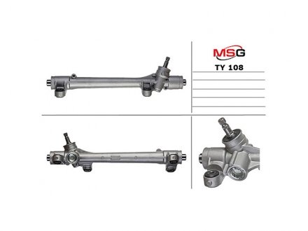 Кермова рейка без Г/П Toyota Corolla 1.4 VVT-I, 1.6 VVT-I, 2.0 D-4D, 1.8 VVTL-i TS, 2.0 D-4D, 1.4 D 04-07 MSG TY 108