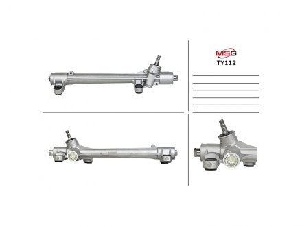 Кермова рейка без Г/П Toyota Avensis 1.6/1.8 03.03-11.08 MSG TY 112