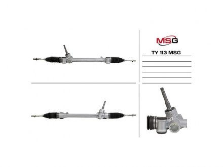 Рульова рейка без ГПК нова TOYOT YARIS/VITZ 07- MSG TY113