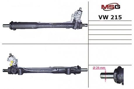 Рулевая рейка (с ГУР) (-датчик) Audi Q7 Porsche Cayenne VW Amarok Touareg 07-15 MSG VW 215 (фото 1)